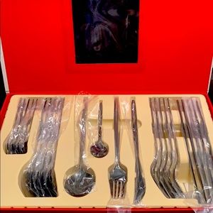 24 pc stainless steel cutlery